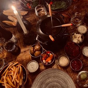 fondue i Björnrike på Bräjks